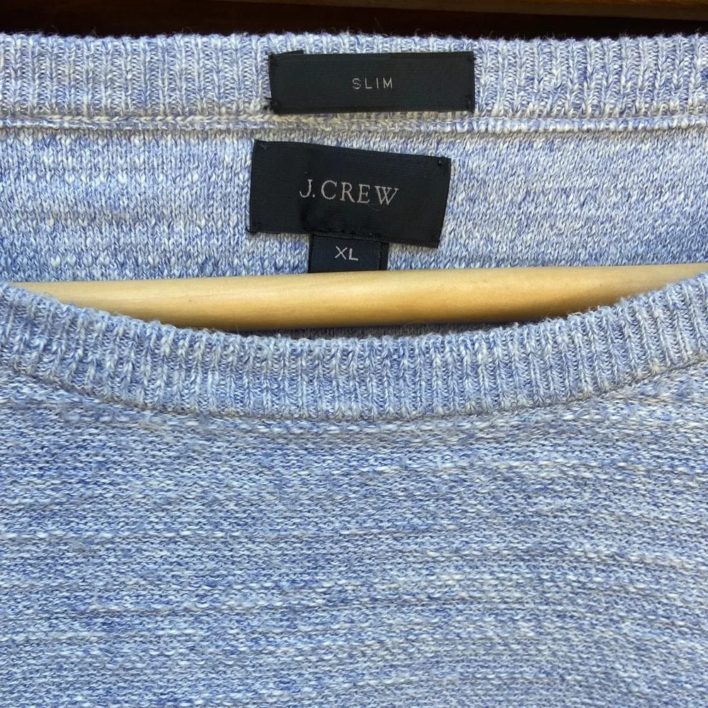 Men’s J.Crew Cotton Slub Sweatshirt Slim XL